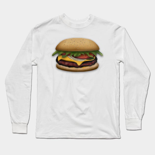 Cheeseburger Long Sleeve T-Shirt by CandieFX 